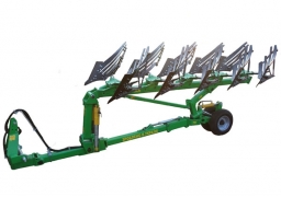 Semi-mounted reversible plow PON